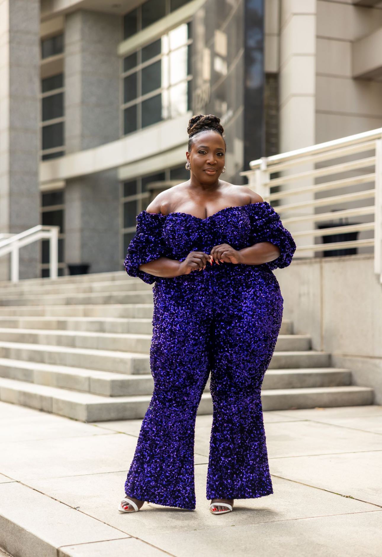Britt Dazzle Velvet Sequin Jumpsuit | Christian Omeshun